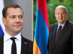 Նախագահ Սարգսյանին շնորհավորել է Ռուսաստանի Դաշնության վարչապետ Դմիտրի Մեդվեդևը